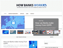 Tablet Screenshot of howbankswork.com